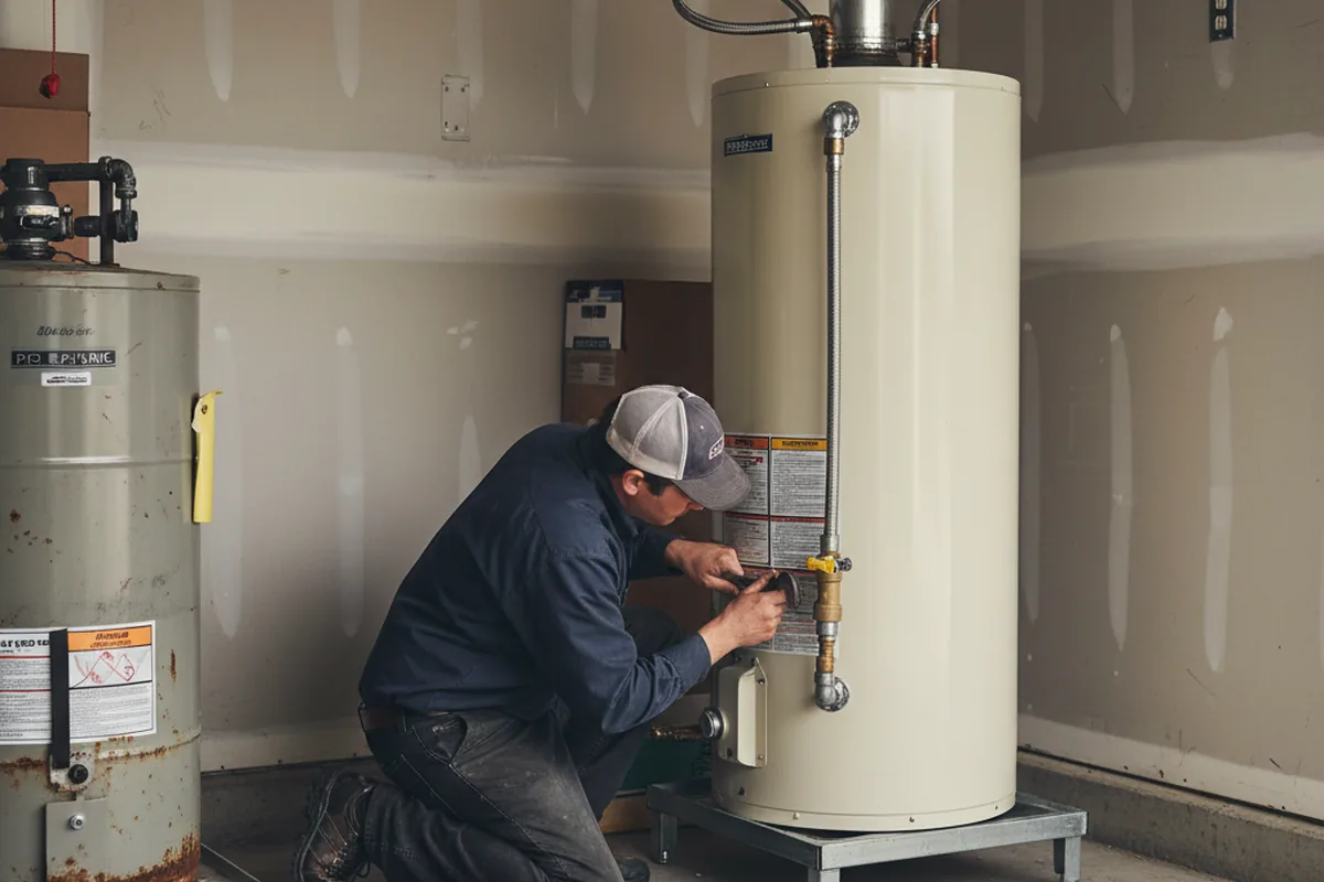 Water heater and shutoff valve replacement in Coal Creek